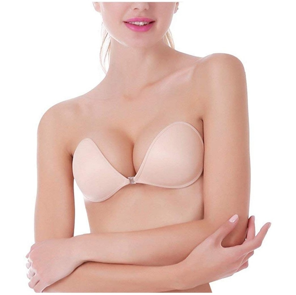 MITALOO Push Up Strapless Adhesive Plunge Bra